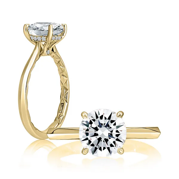 Solitaire Engagement Ring with Gallery Detail