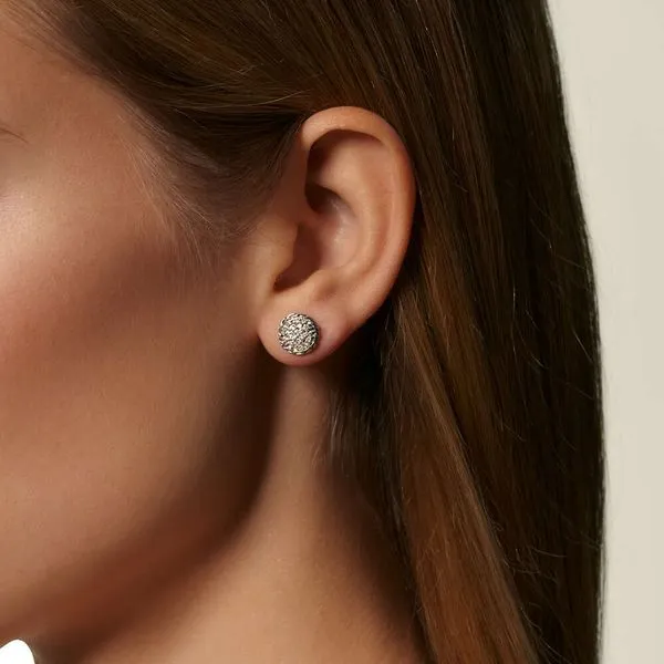 Classic Chain Stud Earring with Diamonds thumb image 2