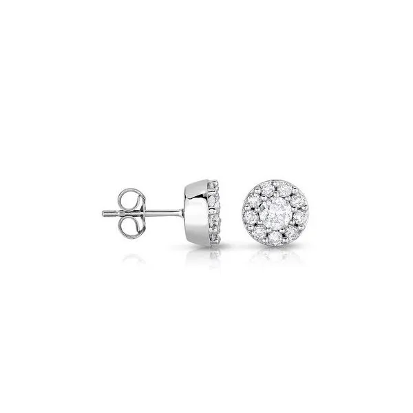 Diamond Cluster Earrings Baxter's Fine Jewelry Warwick, RI
