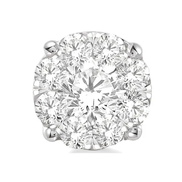 Cluster Diamond Stud Earrings