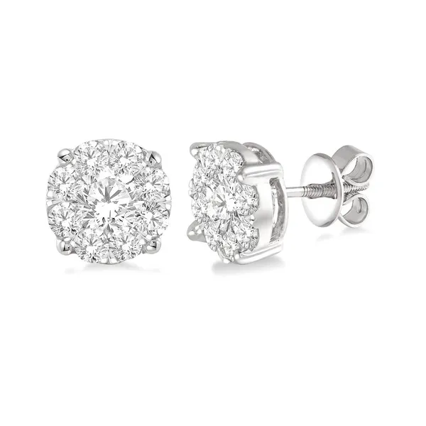 Cluster Diamond Stud Earrings similar item image