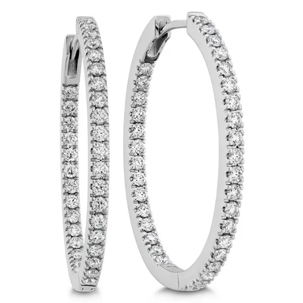 Oval Diamond Hoops similar item image