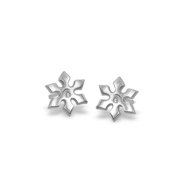 Mini Addition Snowflake Earrings Baxter's Fine Jewelry Warwick, RI