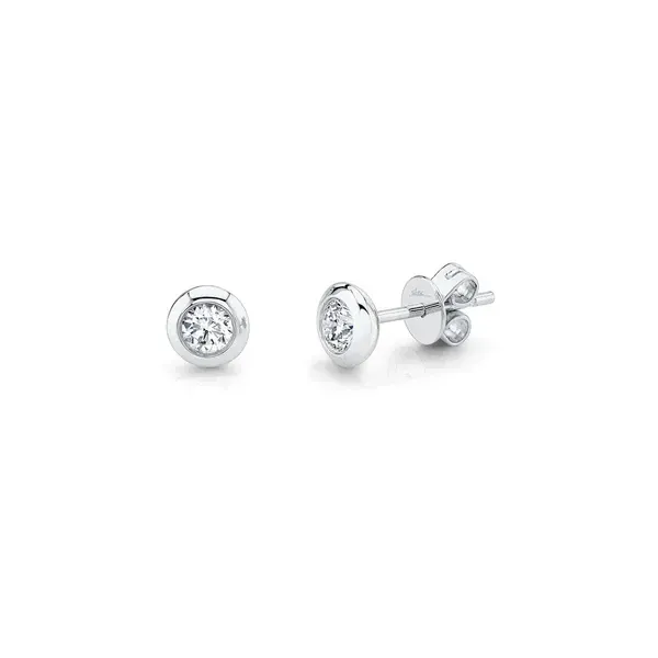 Diamond Bezel Stud Earrings Baxter's Fine Jewelry Warwick, RI