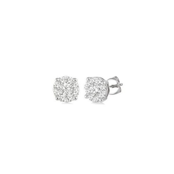 Diamond Cluster Stud Earrings Baxter's Fine Jewelry Warwick, RI