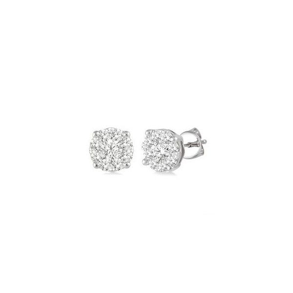 Diamond Cluster Earrings Baxter's Fine Jewelry Warwick, RI
