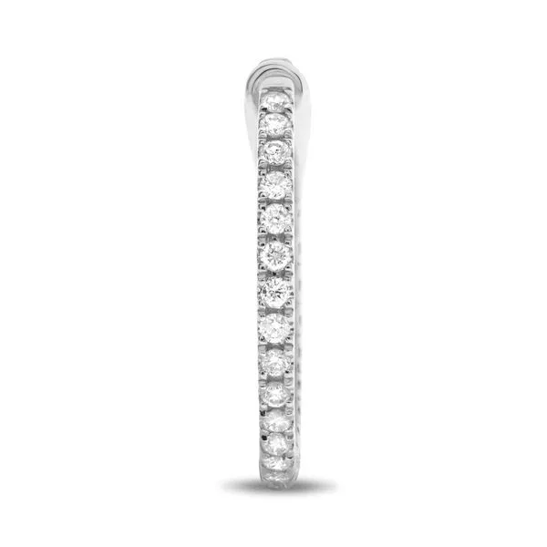 Diamond Hoop Earrings thumb image 2