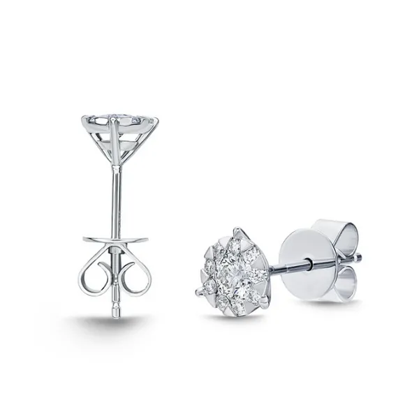 Bouquet 3-Prong Studs Image 2 Baxter's Fine Jewelry Warwick, RI