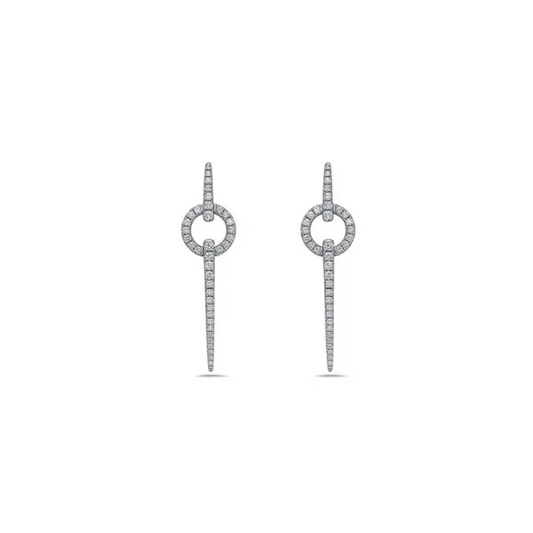 Diamond Circular Spear Earring