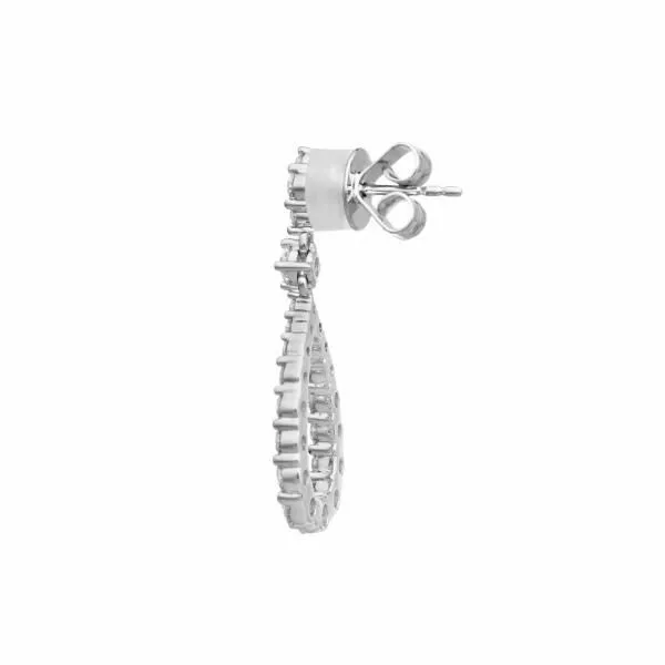 Diamond Drop Earrings Image 2 Baxter's Fine Jewelry Warwick, RI