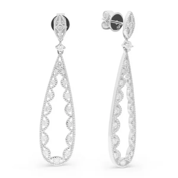 Diamond Tear Drop Earrings Baxter's Fine Jewelry Warwick, RI