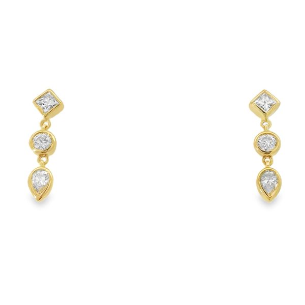 Multi Shape Diamond Drop Earring Baxter's Fine Jewelry Warwick, RI