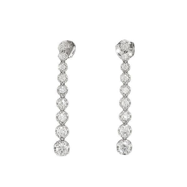 Graduated Diamond Drop Earrings Baxter's Fine Jewelry Warwick, RI
