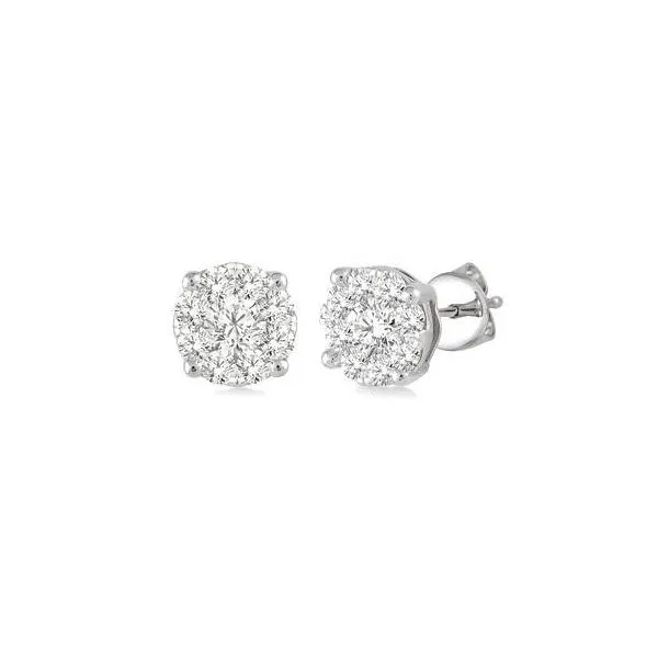 Cluster Diamond Stud Earrings Baxter's Fine Jewelry Warwick, RI