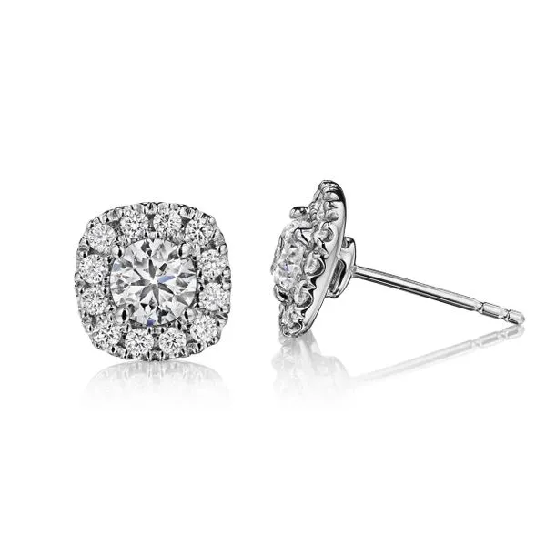 Diamond Halo Earrings Baxter's Fine Jewelry Warwick, RI