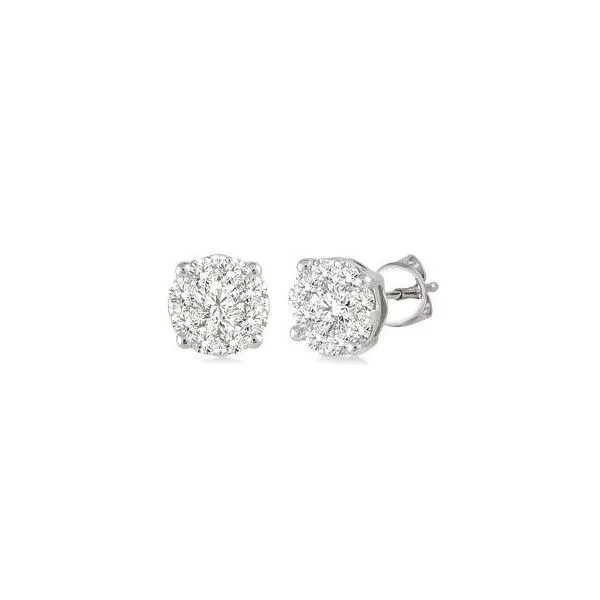 Diamond Cluster Stud Earrings Baxter's Fine Jewelry Warwick, RI