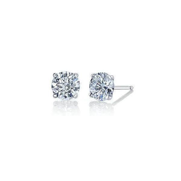 Diamond 4 Prong Martini Stud Earrings Baxter's Fine Jewelry Warwick, RI