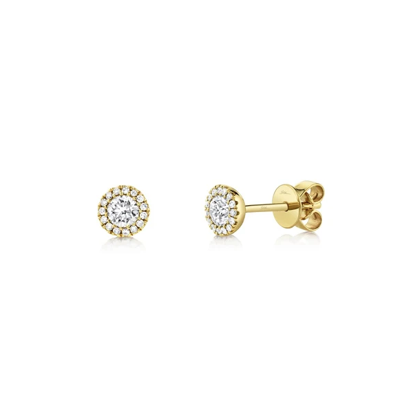 Diamond Halo Stud Earrings Baxter's Fine Jewelry Warwick, RI