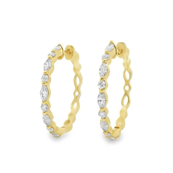 Diamond Hoop Earrings Baxter's Fine Jewelry Warwick, RI