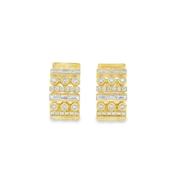 Diamond Hoop Earrings thumb image 2