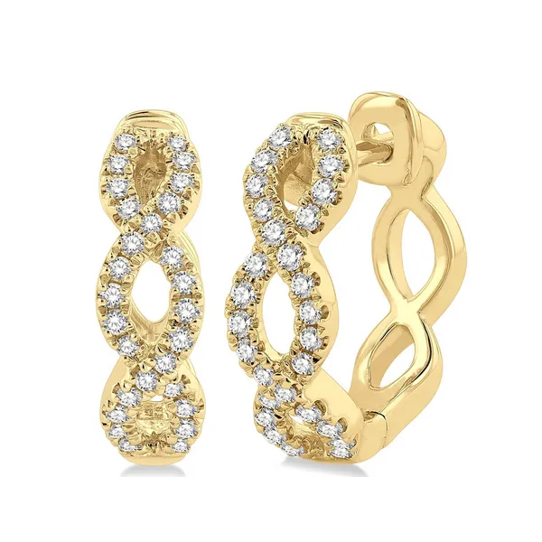 Diamond Twisted Huggies Baxter's Fine Jewelry Warwick, RI