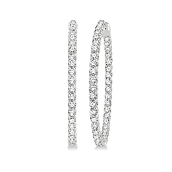 Inside-Out Diamond Hoop Earrings Baxter's Fine Jewelry Warwick, RI