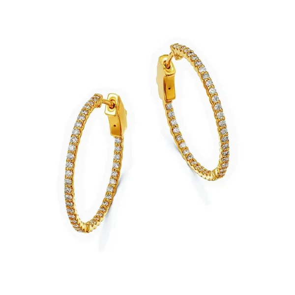 Diamond Hoop Earrings Baxter's Fine Jewelry Warwick, RI