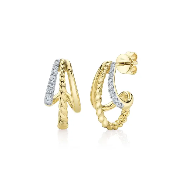Diamond Rope Earrings Baxter's Fine Jewelry Warwick, RI