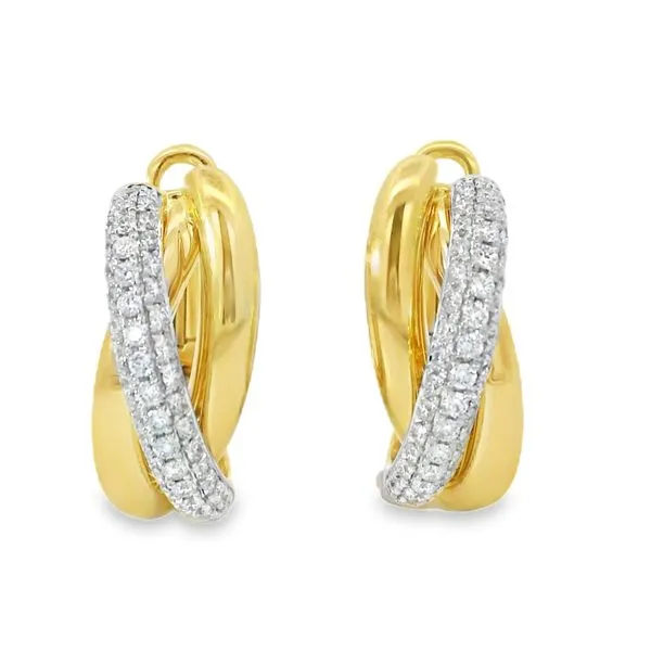 Diamond Twist Hoops Baxter's Fine Jewelry Warwick, RI