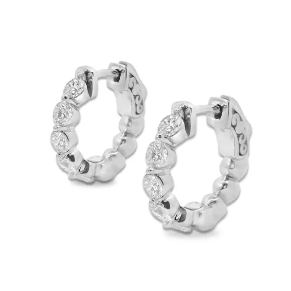 Diamond Hoop Earrings Baxter's Fine Jewelry Warwick, RI