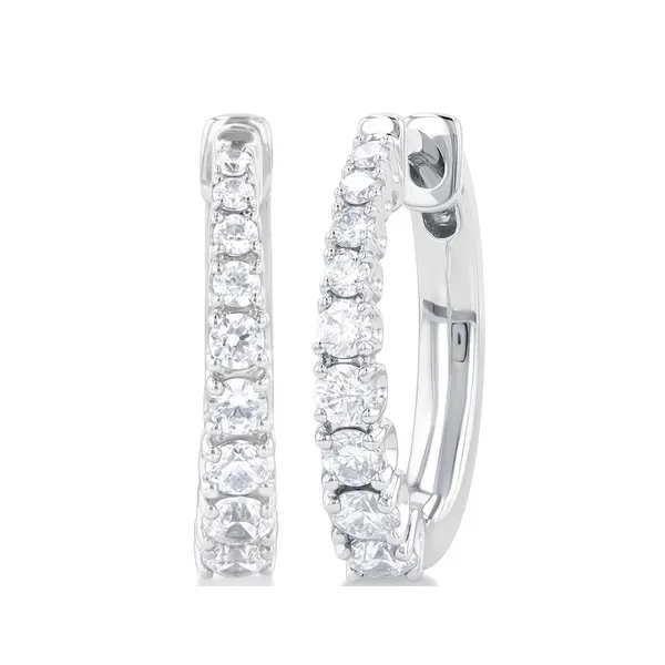 Graduated Diamond Hoops Baxter's Fine Jewelry Warwick, RI