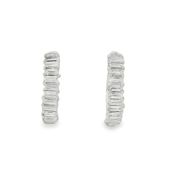 Diamond Huggies Image 2 Baxter's Fine Jewelry Warwick, RI