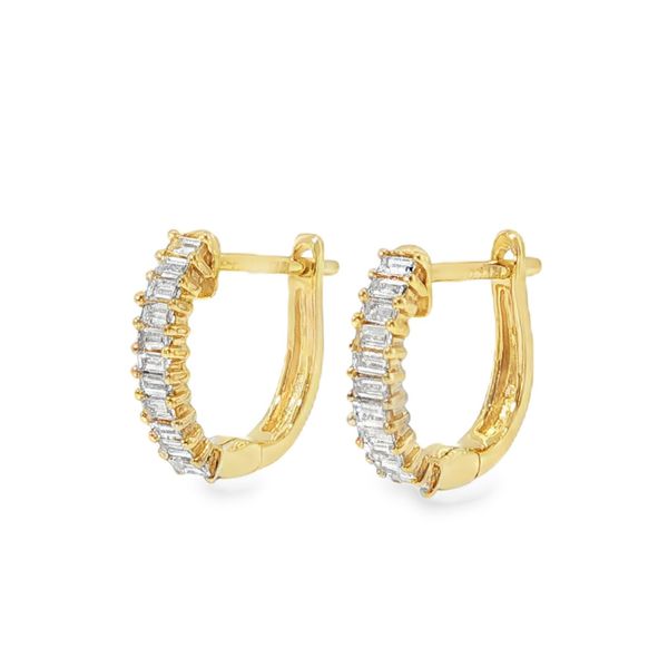 Diamond Huggies Image 2 Baxter's Fine Jewelry Warwick, RI