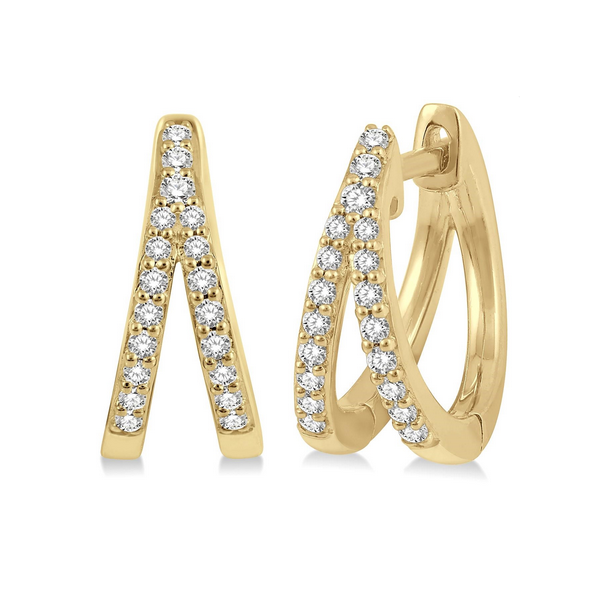 Diamond Split Huggies Baxter's Fine Jewelry Warwick, RI