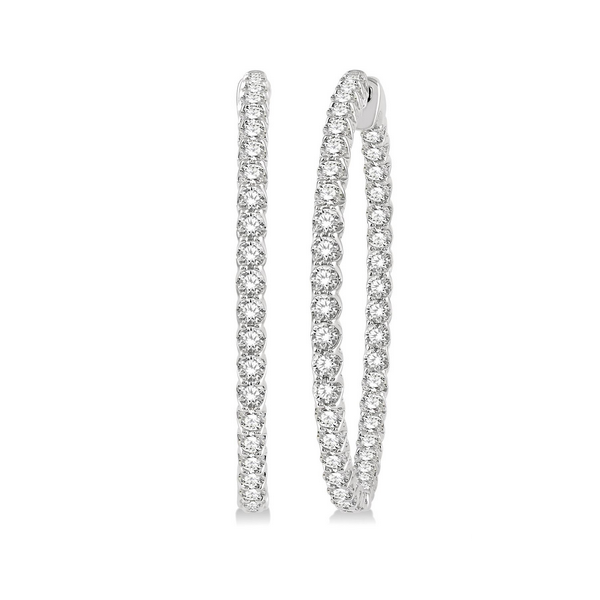 Inside-Out Diamond Hoop Earrings Baxter's Fine Jewelry Warwick, RI