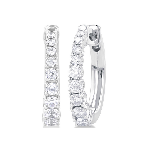 Graduated Diamond Hoops Baxter's Fine Jewelry Warwick, RI