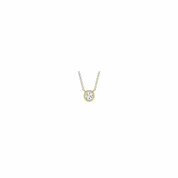 The Forevermark Tribute™ Collection Round Milgrain Bezel Pendant Image 3 Baxter's Fine Jewelry Warwick, RI