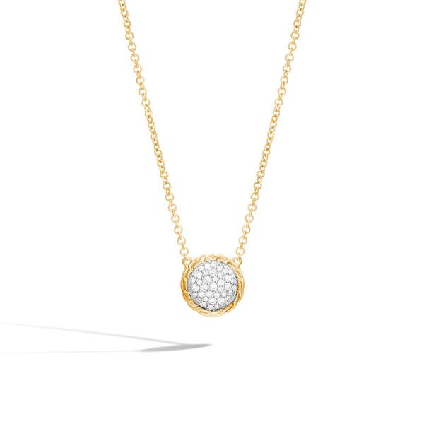 Classic Chain Round Necklace with Diamonds Baxter's Fine Jewelry Warwick, RI