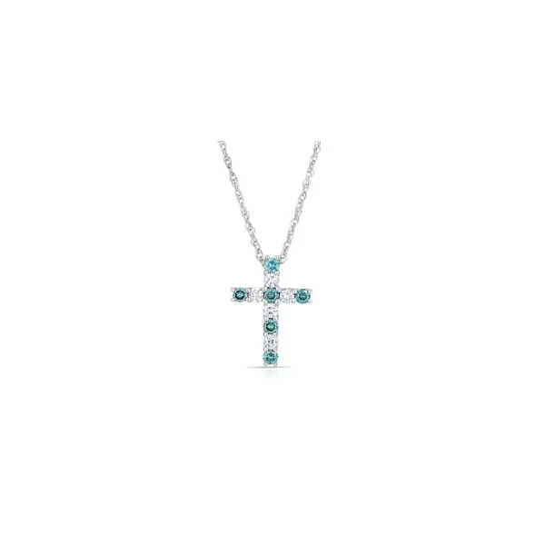 Color Enhanced Diamond Cross Pendant Baxter's Fine Jewelry Warwick, RI