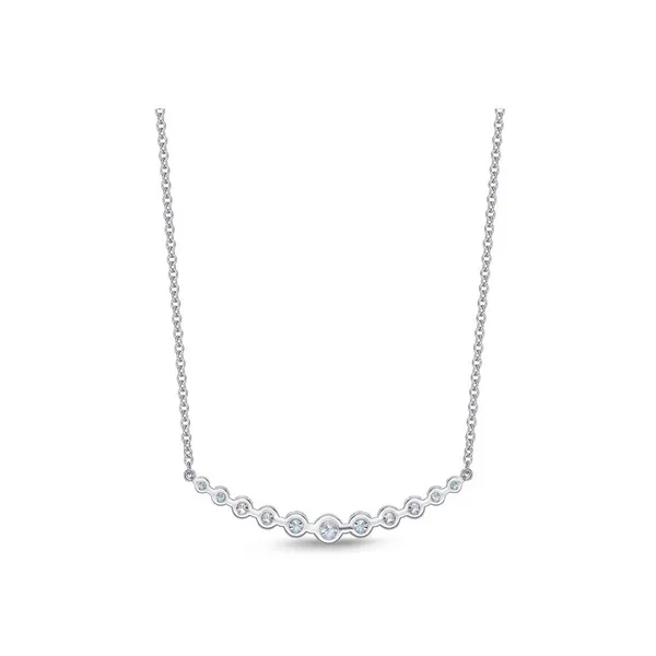 Diamond Smile Necklace Image 2 Baxter's Fine Jewelry Warwick, RI