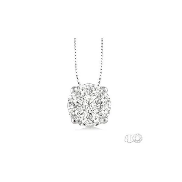 Diamond Cluster Pendant Baxter's Fine Jewelry Warwick, RI