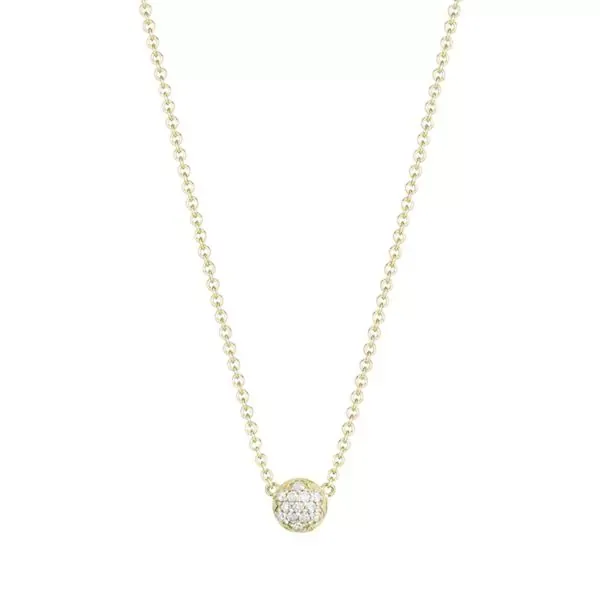 Petite Dew Drop Pendant featuring Pavé Diamonds Baxter's Fine Jewelry Warwick, RI