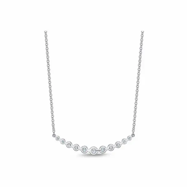 Diamond Smile Necklace Image 2 Baxter's Fine Jewelry Warwick, RI