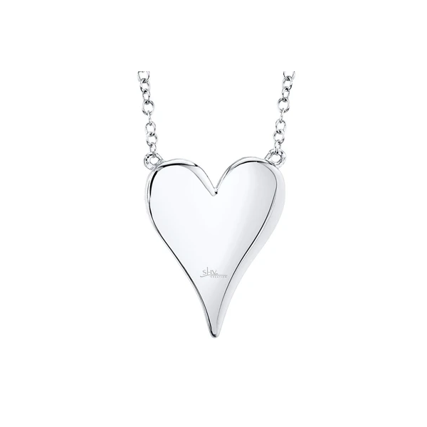 Pave Heart Pendant Image 3 Baxter's Fine Jewelry Warwick, RI