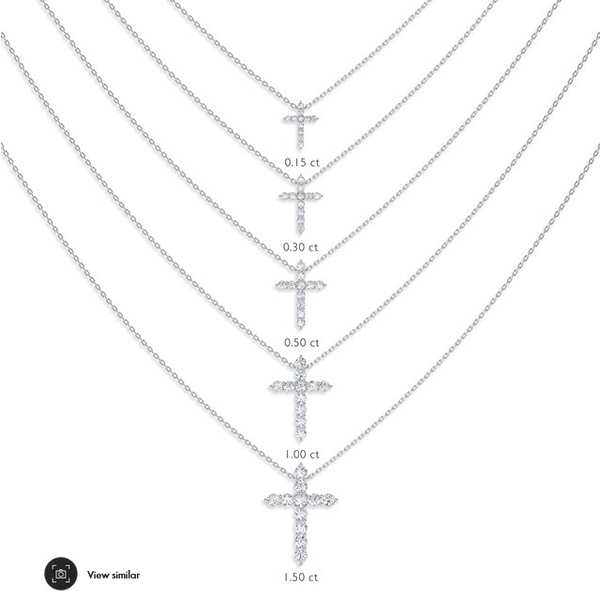 Diamond Cross Pendant Image 2 Baxter's Fine Jewelry Warwick, RI
