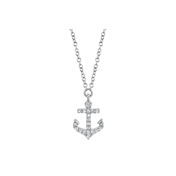 Diamond Anchor Necklace Baxter's Fine Jewelry Warwick, RI