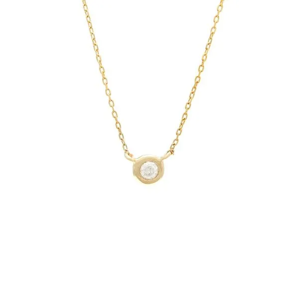 Diamond Bezel Solitaire Pendant