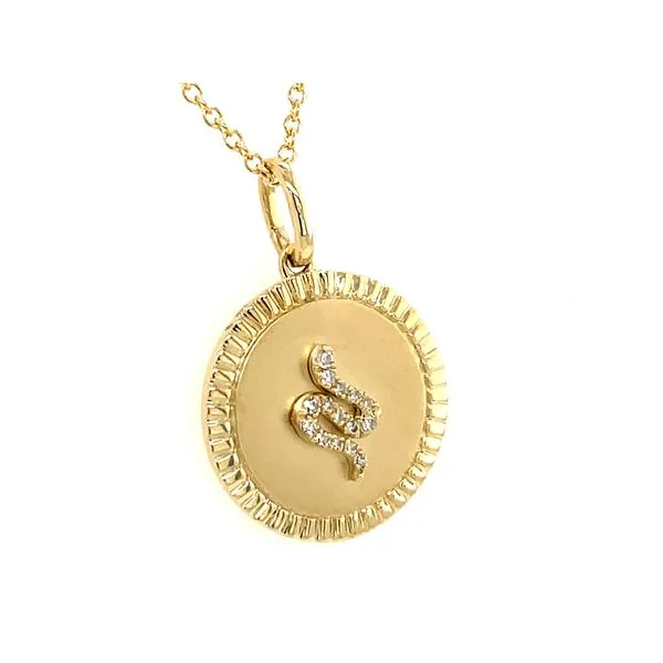 Diamond Snake Medallion Pendant Baxter's Fine Jewelry Warwick, RI