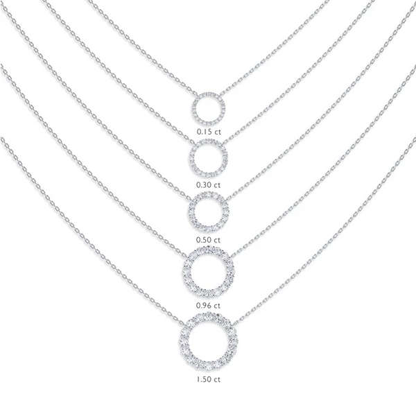 Forevermark Diamond Circle Pendant Image 2 Baxter's Fine Jewelry Warwick, RI