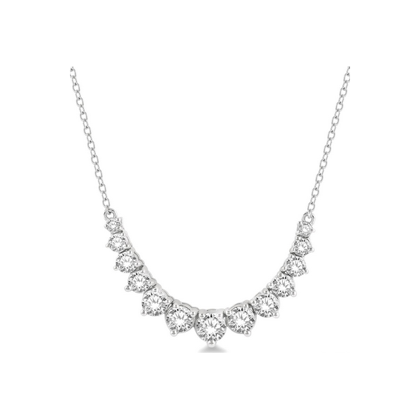 Graduated Diamond Smile Necklace Baxter's Fine Jewelry Warwick, RI